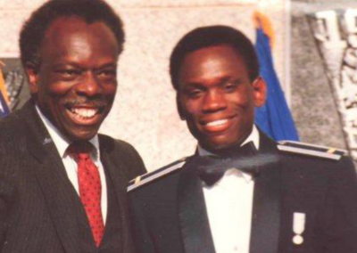 Frank Shines USAFA Grad with Dad