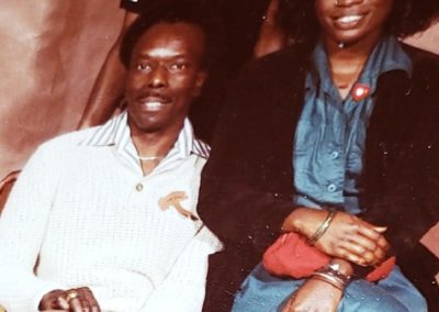 Frank Shines at 12 yrs with Dad and Sister