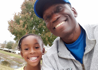 Frank Shines with 7yr old Daughter