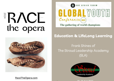 Frank Shines RACE the Opera One Africa Forum Stroud Leadership Academy