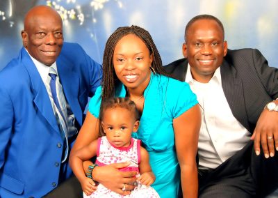 Frank Shines with father and family 2010 Tampa